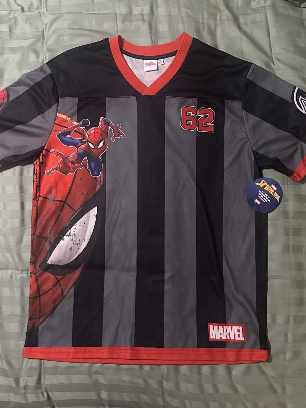 Marvel Spider-Man #62 Football Jersey Men's Medium NWT